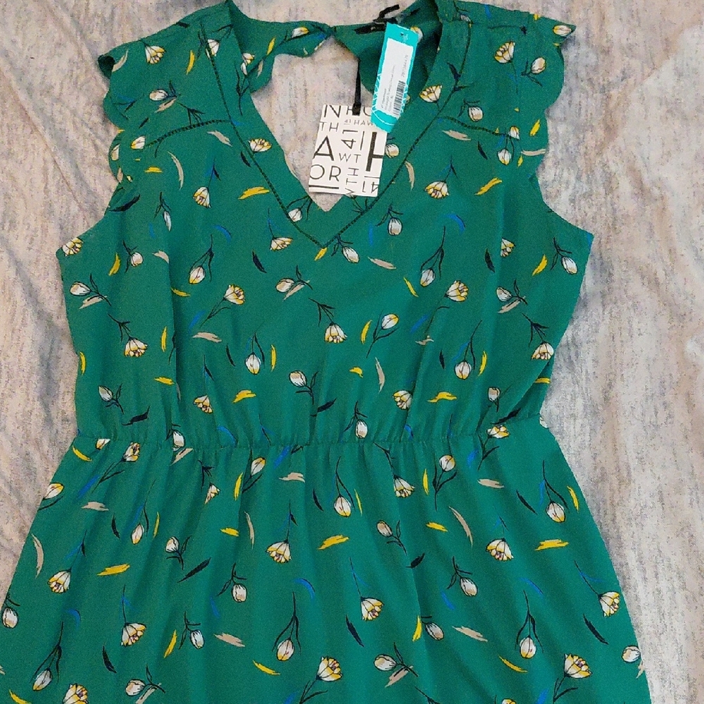 41 Hawthorn Teal Floral Dress